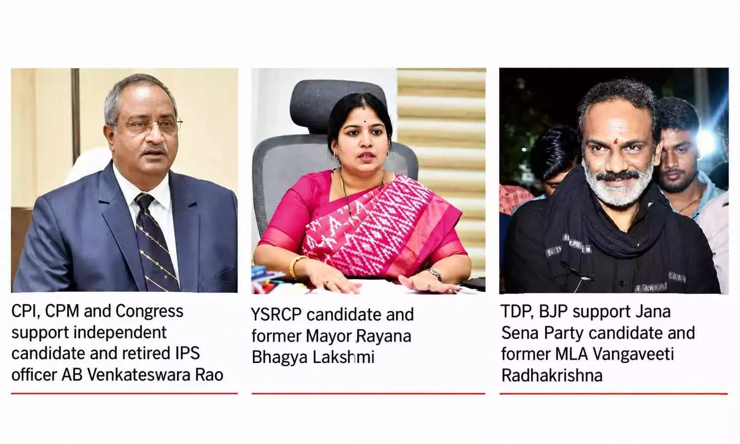 Andhra: मेयर पद की दौड़ में तीन प्रमुख चेहरे Andhra: मेयर पद की दौड़ में तीन प्रमुख चेहरे
