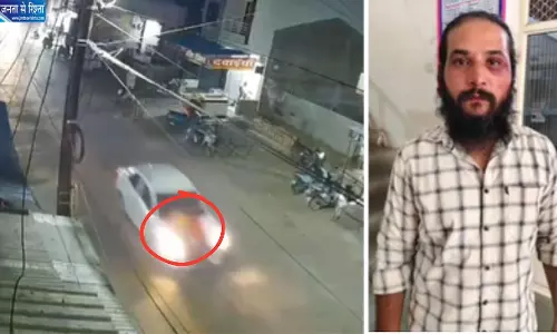 पिता-पुत्र को कार के बोनट पर लटकाकर 4 किलोमीटर तक दौड़ाया, आरोपी चालक गिरफ्तार