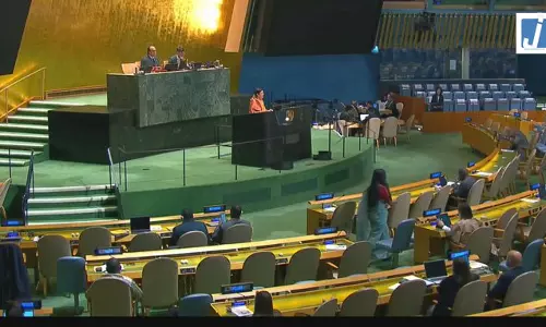 संयुक्त राष्ट्र में भारत ने रखा अपना पक्ष, सांसद संगीता कुमारी सिंह देव ने IAEA की रिपोर्ट पर दिया बयान संयुक्त राष्ट्र में भारत ने रखा अपना पक्ष, सांसद संगीता कुमारी सिंह देव ने IAEA की रिपोर्ट पर दिया बयान