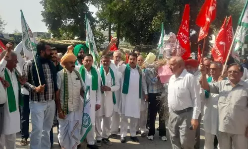 किसान संगठन ने जगाधरी में एसआईआर का विरोध प्रदर्शन किया