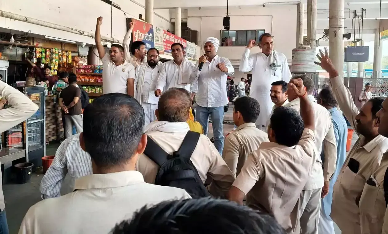 बिजली कर्मचारियों की मांगों के समर्थन में रोडवेज सांझा मोर्चा