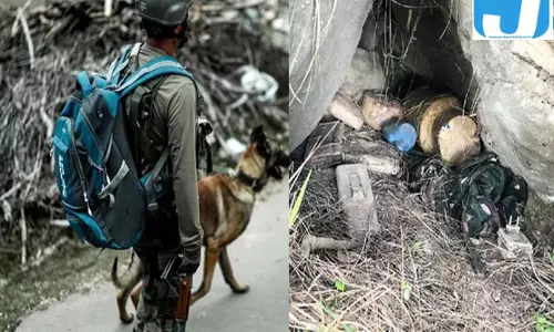जंगल में मिला आतंकी ठिकाना, संदिग्ध आईईडी और एलएमजी की मैगजीन बरामद
