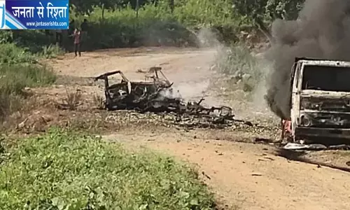 भीषण हादसा, डंपर में डीजल भरते समय लगी आग, पांच लोगों की दर्दनाक मौत