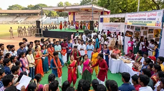 जिमखाना ग्राउंड में युवा महोत्सव प्रतियोगिताओं की मेजबानी