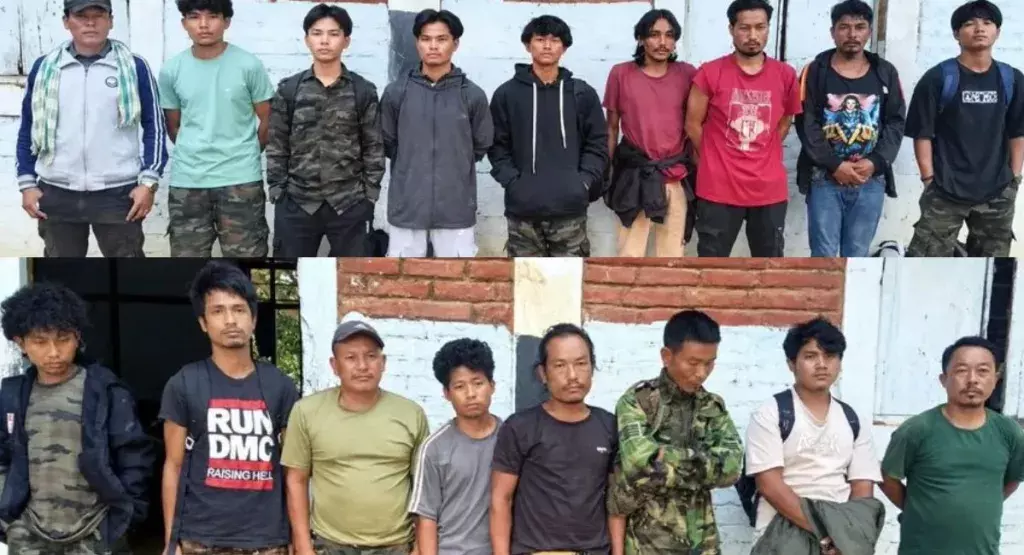 Manipur: SoO कैडर बनकर घूम रहे 17 गिरफ्तार; हथियार जब्त Manipur: SoO कैडर बनकर घूम रहे 17 गिरफ्तार; हथियार जब्त