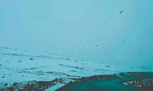 कश्मीर की पहाड़ियों पर बर्फबारी, घाटी में बढ़ी ठंड कश्मीर की पहाड़ियों पर बर्फबारी, घाटी में बढ़ी ठंड