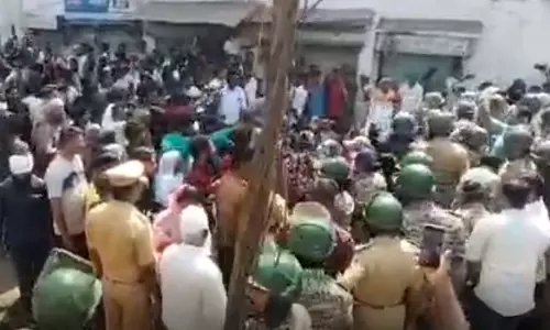RSS के पथ संचलन का रास्ता बना विवाद की वजह, तनाव के बाद मौके पर भारी पुलिस बल तैनात