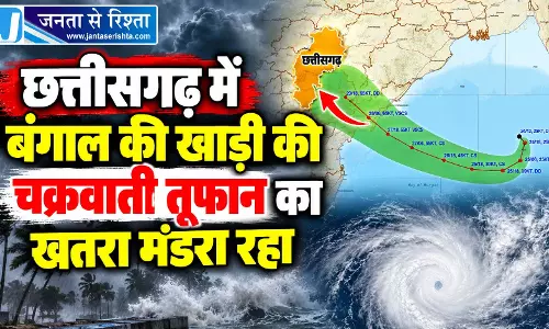 छत्तीसगढ़ में बंगाल की खाड़ी की चक्रवाती तूफान का खतरा मंडरा रहा