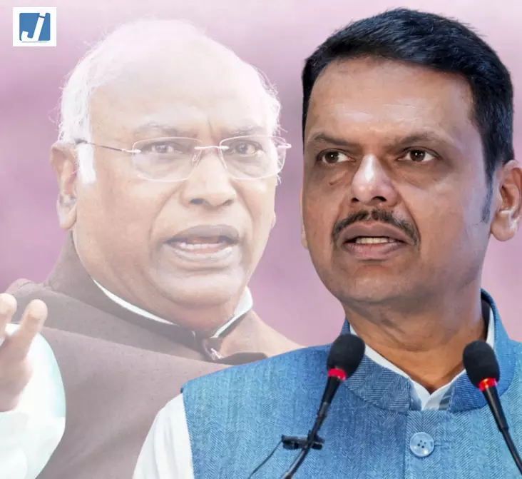 खड़गे के बयान पर फडणवीस का पलटवार खड़गे के बयान पर फडणवीस का पलटवार