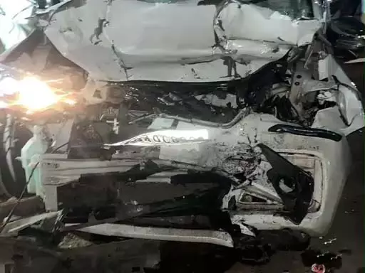तेज रफ्तार कार ने बाइक को मारी टक्कर, माइंस कर्मचारी की मौत तेज रफ्तार कार ने बाइक को मारी टक्कर, माइंस कर्मचारी की मौत