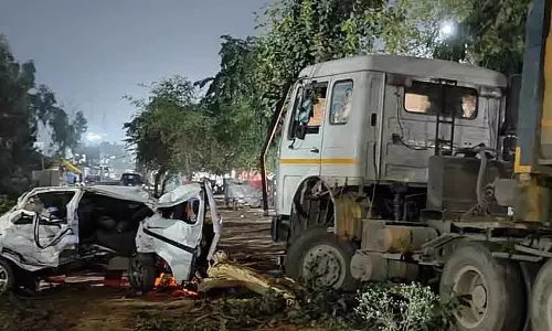 नूंह में भीषण सड़क हादसा, 3 लोगों की मौत