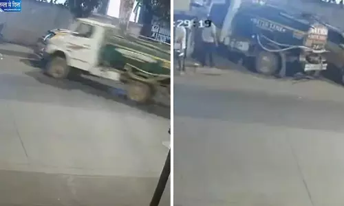 मुंबई में 14 साल के लड़के ने दौड़ाया टैंकर, कार और दीवार में मारी टक्कर मुंबई में 14 साल के लड़के ने दौड़ाया टैंकर, कार और दीवार में मारी टक्कर