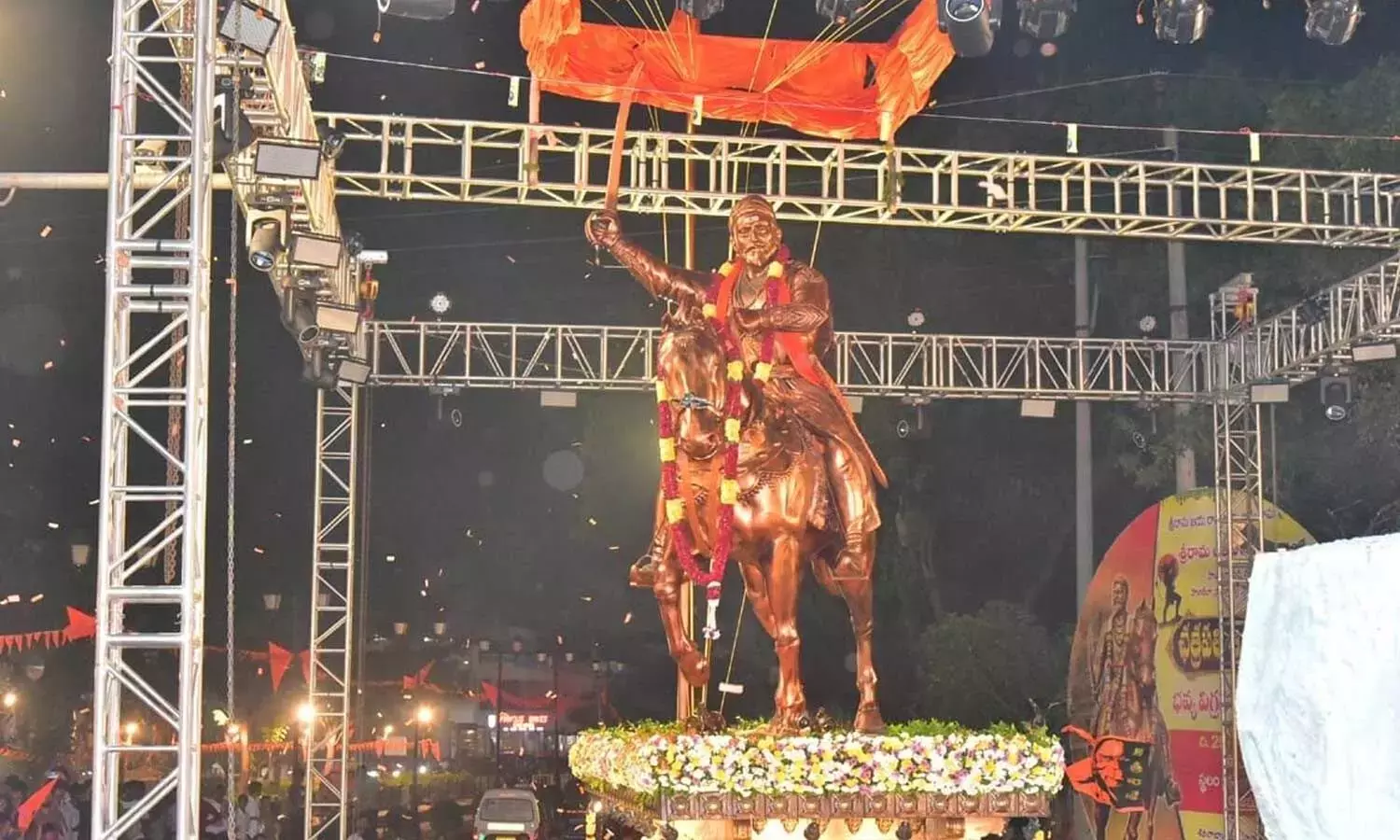 Andhra: शिवाजी महाराज की प्रतिमा का अनावरण