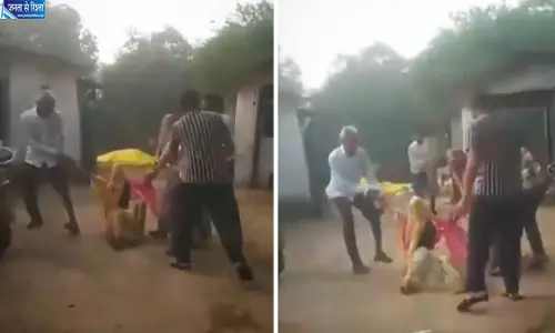 गुना में जमीन विवाद पर बवाल, तीन महिलाओं से मारपीट का वीडियो वायरल
