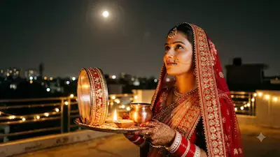 करवा चौथ 2026: पूजा विधि और चंद्रोदय का समय करवा चौथ 2026: पूजा विधि और चंद्रोदय का समय