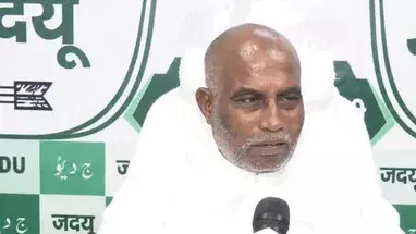 फारूक अब्दुल्ला के बयान पर भड़की JDU: कश्मीर मुद्दे पर घेरा फारूक अब्दुल्ला के बयान पर भड़की JDU: कश्मीर मुद्दे पर घेरा