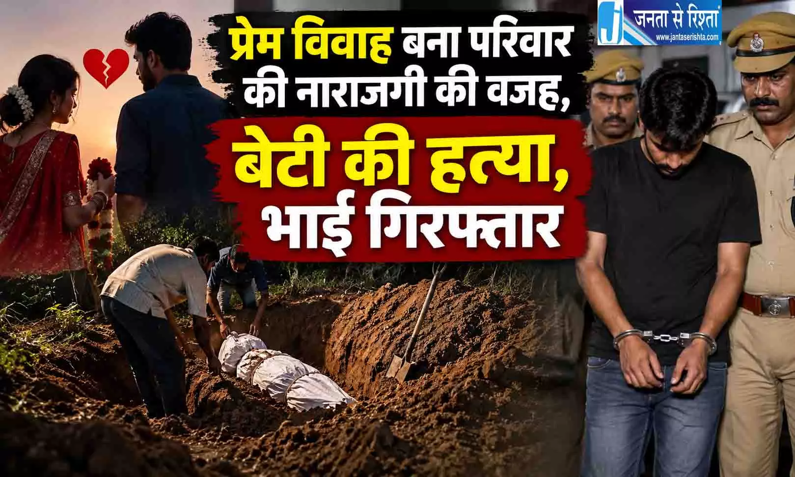 प्रेम विवाह बना परिवार की नाराजगी की वजह, बेटी की हत्या, भाई गिरफ्तार प्रेम विवाह बना परिवार की नाराजगी की वजह, बेटी की हत्या, भाई गिरफ्तार
