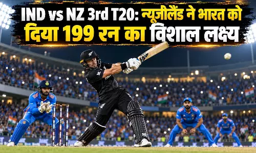 IND vs NZ 3rd T20: न्यूजीलैंड ने भारत को दिया 199 रन का विशाल लक्ष्य IND vs NZ 3rd T20: न्यूजीलैंड ने भारत को दिया 199 रन का विशाल लक्ष्य