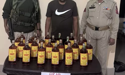 धनोड़ में शराब तस्करी का मामला, अवैध शराब बरामद