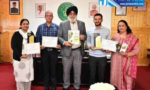 नौणी विश्वविद्यालय के वैज्ञानिकों ने राष्ट्रीय संगोष्ठी में जीता शीर्ष सम्मान