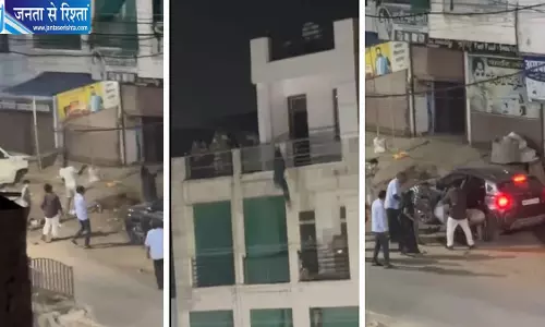 मुरैना में चौथी मंजिल से कूदी महिला, पति और बच्चों ने रोकने की लगाई गुहार