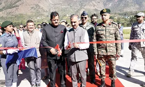 CM सुक्खू ने भुंतर हवाई अड्डे पर किया एनसीसी हैंगर का उद्घाटन