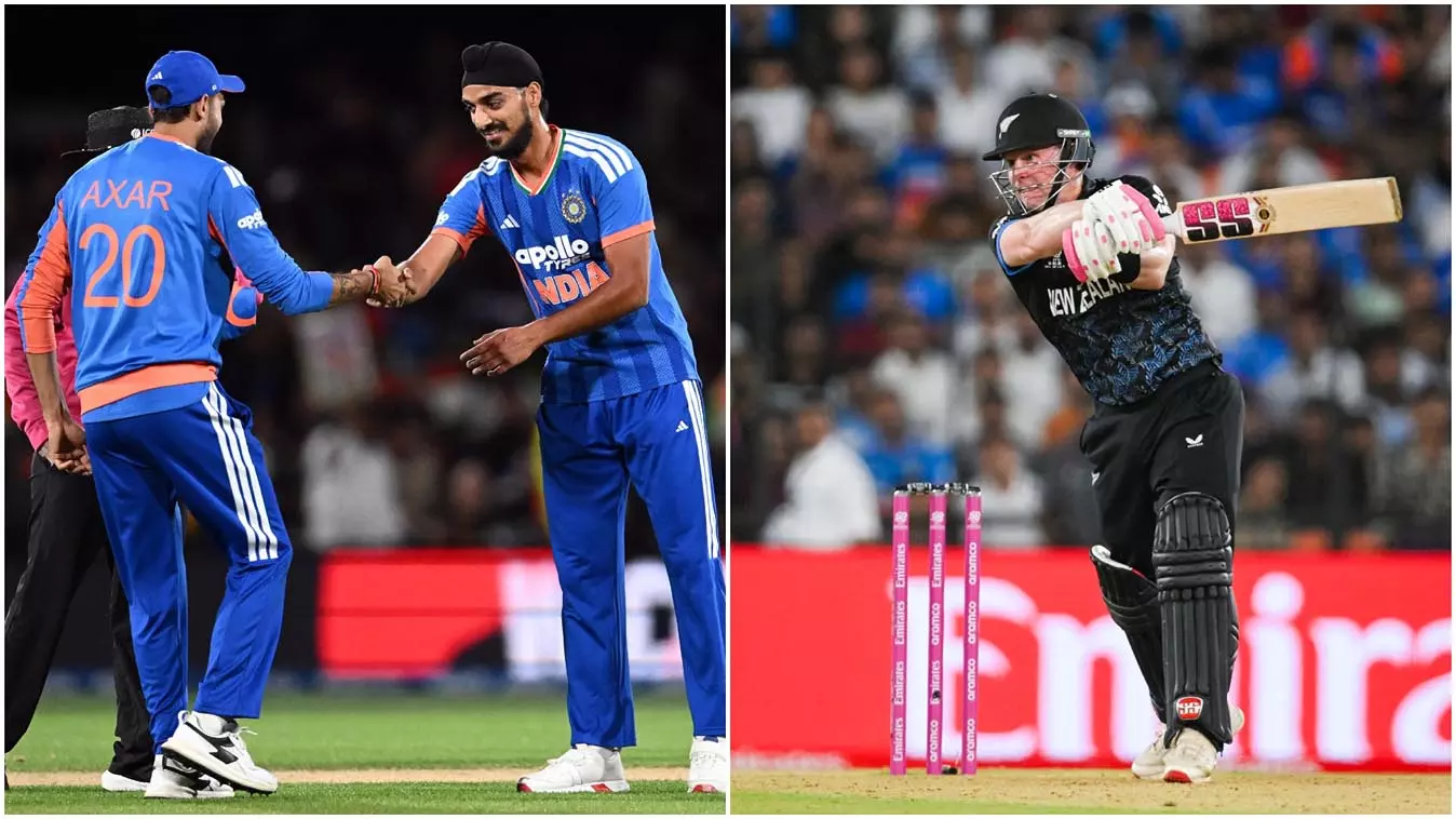 IND vs NZ 3rd T20: तीन ओवर में न्यूजीलैंड 22/1, भुवनेश्वर कुमार ने एक ओवर में दिए 16 रन IND vs NZ 3rd T20: तीन ओवर में न्यूजीलैंड 22/1, भुवनेश्वर कुमार ने एक ओवर में दिए 16 रन