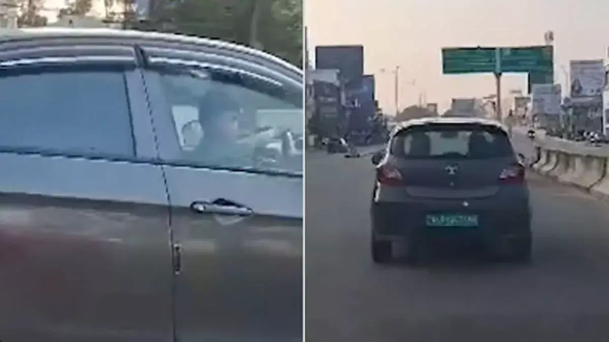 नाबालिग ने एयरपोर्ट रोड पर दौड़ाई कार, बाल आयोग का एक्शन नाबालिग ने एयरपोर्ट रोड पर दौड़ाई कार, बाल आयोग का एक्शन