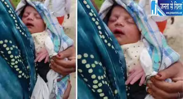 गोरखपुर में झाड़ियों में मिली नवजात बच्ची गोरखपुर में झाड़ियों में मिली नवजात बच्ची