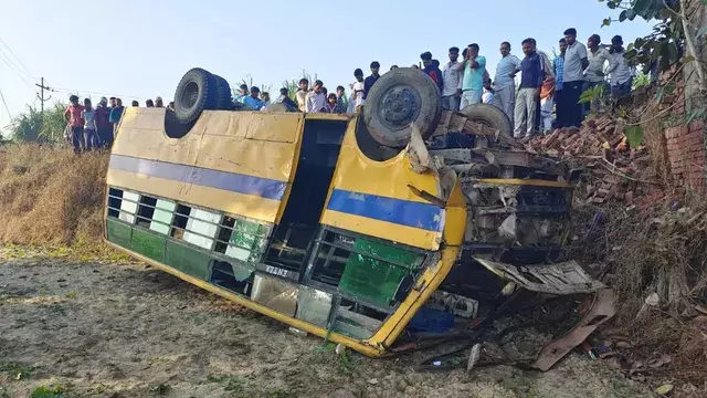 मेरठ बस हादसा: चालक पर नशे में होने का आरोप, स्कूल प्रबंधन ने किया इनकार