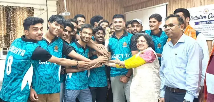 इंजीनियरिंग संकाय की खेल प्रतियोगिताओं में खिलाड़ियों ने दिखाया दमखम