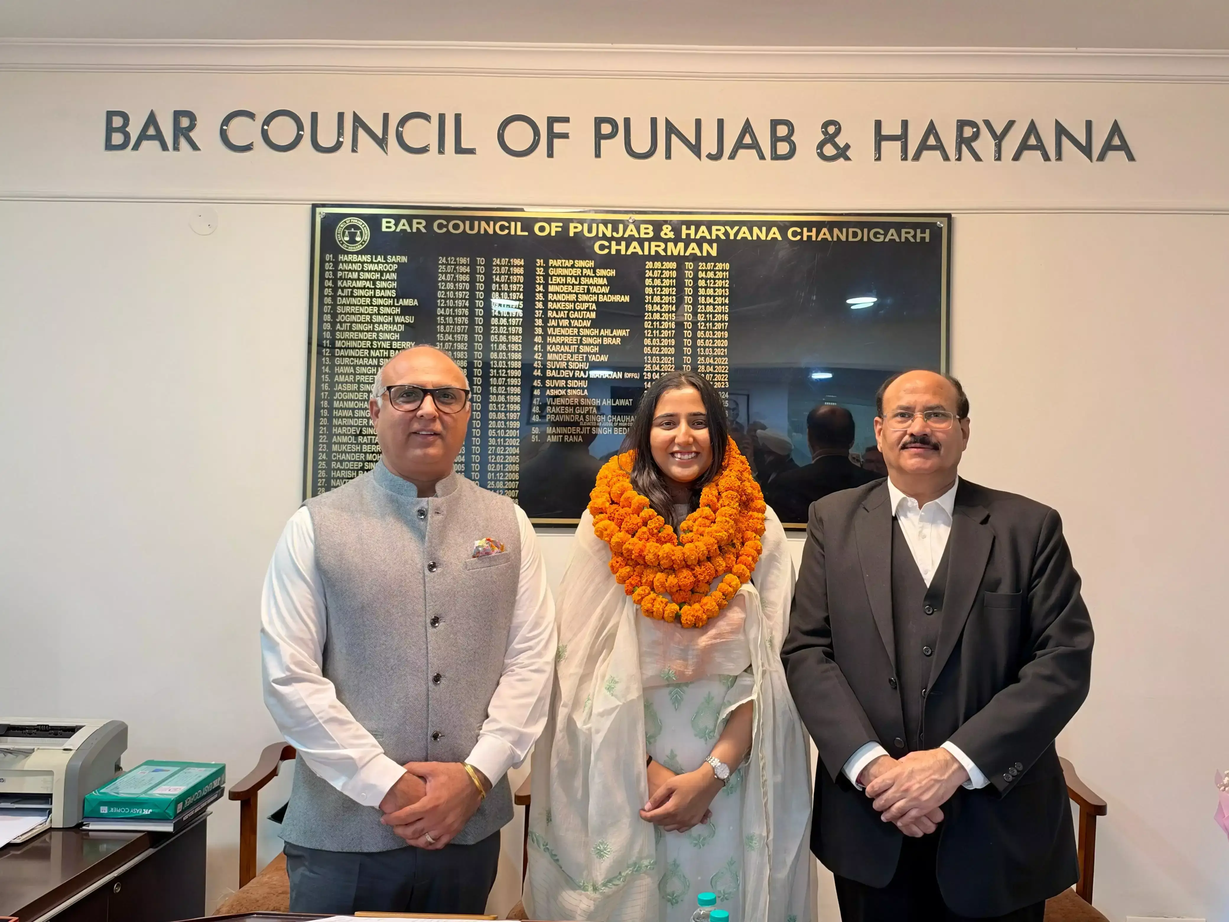 पंजाब-हरियाणा बार काउंसिल में अस्मी की ऐतिहासिक उपलब्धि पंजाब-हरियाणा बार काउंसिल में अस्मी की ऐतिहासिक उपलब्धि