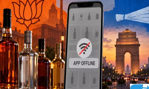 दिल्ली में शराब बुकिंग ऐप बंद, AAP के आरोपों पर भाजपा का पलटवार