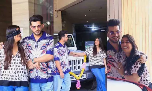करवा चौथ पर अर्जुन बिजलानी का शानदार तोहफा, पत्नी को गिफ्ट की Thar Roxx करवा चौथ पर अर्जुन बिजलानी का शानदार तोहफा, पत्नी को गिफ्ट की Thar Roxx