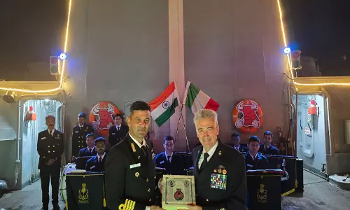 समुद्र में भारत इटली की दोस्ती हुई मजबूत, INS त्रिशूल की इटली यात्रा संपन्न समुद्र में भारत इटली की दोस्ती हुई मजबूत, INS त्रिशूल की इटली यात्रा संपन्न