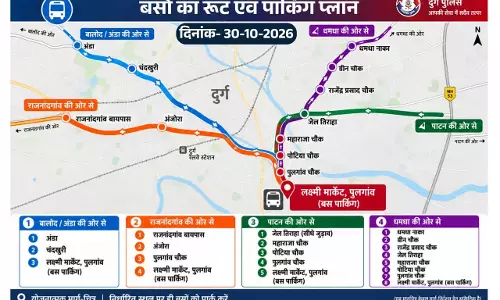दुर्ग में कल जेपी नड्डा का दौरा, ट्रैफिक पुलिस ने जारी किया नया रूट प्लान दुर्ग में कल जेपी नड्डा का दौरा, ट्रैफिक पुलिस ने जारी किया नया रूट प्लान