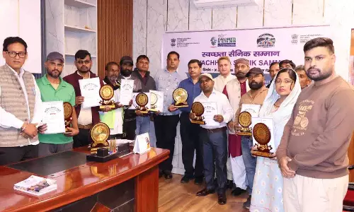 स्वच्छता अभियान 6.0,  पर्यावरण मित्रों को किया गया सम्मानित