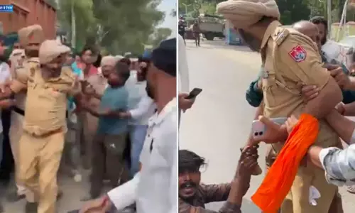 पंजाब पुलिस के ASI पर चिट्टा लेने का आरोप, शोरूम में तोड़फोड़ से तनाव