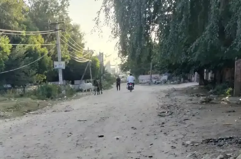शिलान्यास के बाद भी सड़क निर्माण अधूरा, लोगों को परेशानी शिलान्यास के बाद भी सड़क निर्माण अधूरा, लोगों को परेशानी