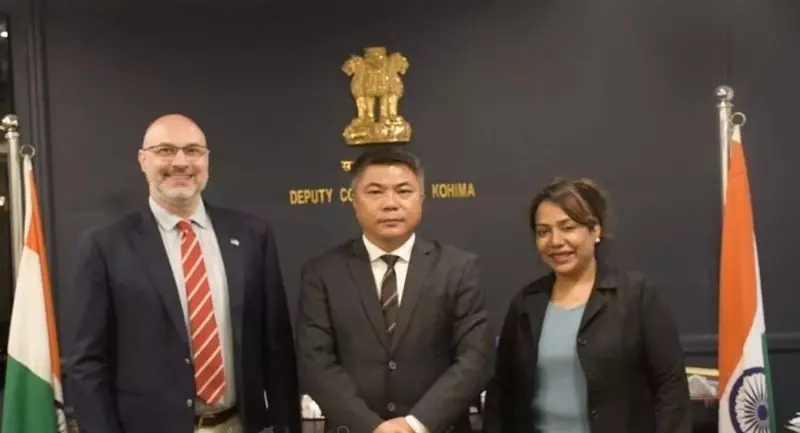 Nagaland: अमेरिकी कौंसुल और कोहिमा DC के बीच अहम बैठक Nagaland: अमेरिकी कौंसुल और कोहिमा DC के बीच अहम बैठक