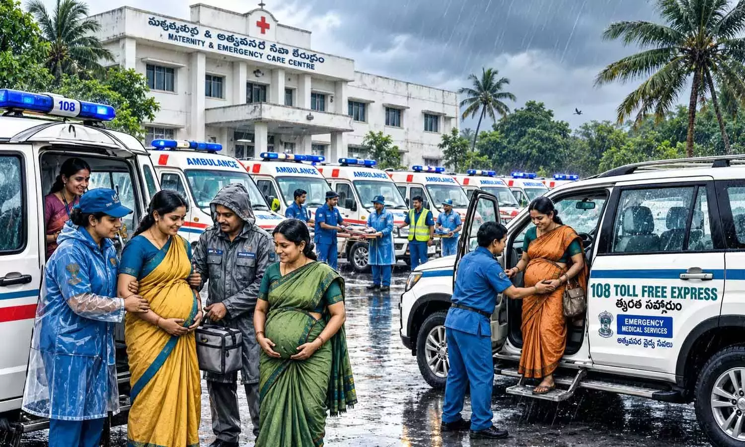 Andhra: 3,100 गर्भवती महिलाओं को अस्पतालों में स्थानांतरित किया गया Andhra: 3,100 गर्भवती महिलाओं को अस्पतालों में स्थानांतरित किया गया