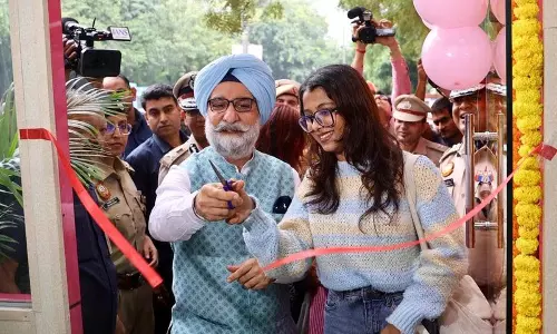 छात्रों की मांग पर इंद्रप्रस्थ कॉलेज में बना पिंक बूथ