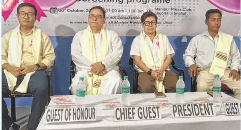 कैंसर की दर में मणिपुर राष्ट्रीय औसत से नीचे, मिजोरम और अरुणाचल शीर्ष पर