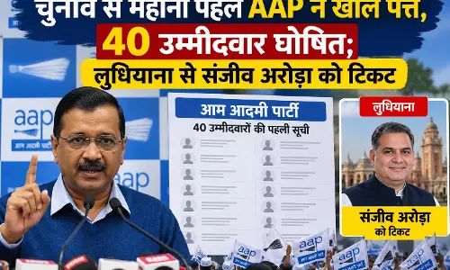 चुनाव से महीनों पहले AAP ने खोले पत्ते, 40 उम्मीदवार घोषित; लुधियाना से संजीव अरोड़ा को टिकट