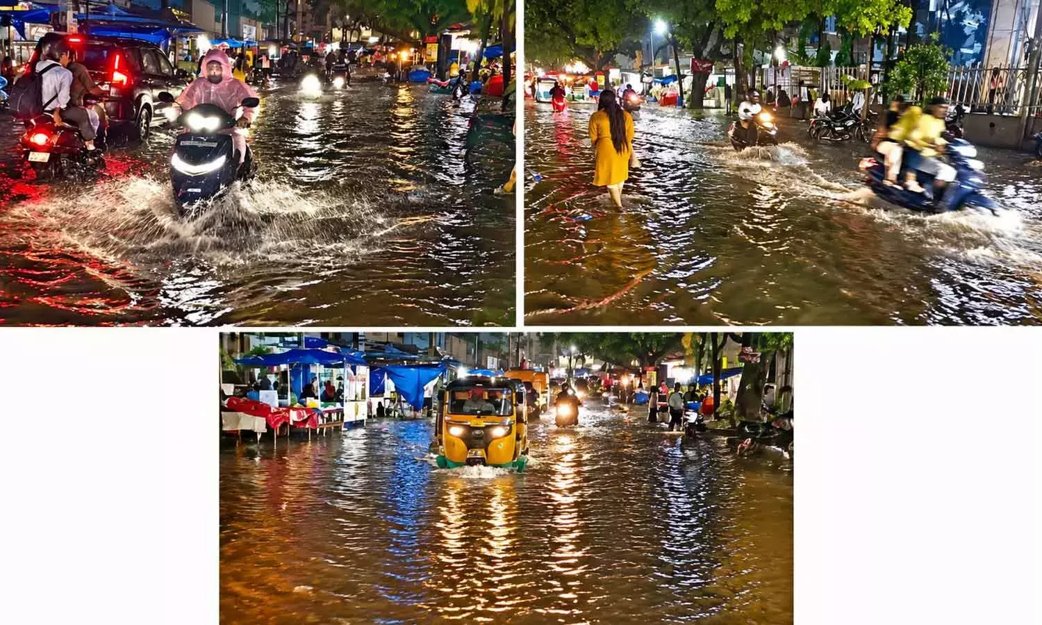 Telangana: बारिश के कहर से हैदराबाद का जनजीवन अस्त-व्यस्त Telangana: बारिश के कहर से हैदराबाद का जनजीवन अस्त-व्यस्त