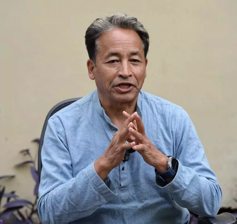 वांगचुक ने प्रदर्शन स्थगित करने का किया ऐलान वांगचुक ने प्रदर्शन स्थगित करने का किया ऐलान