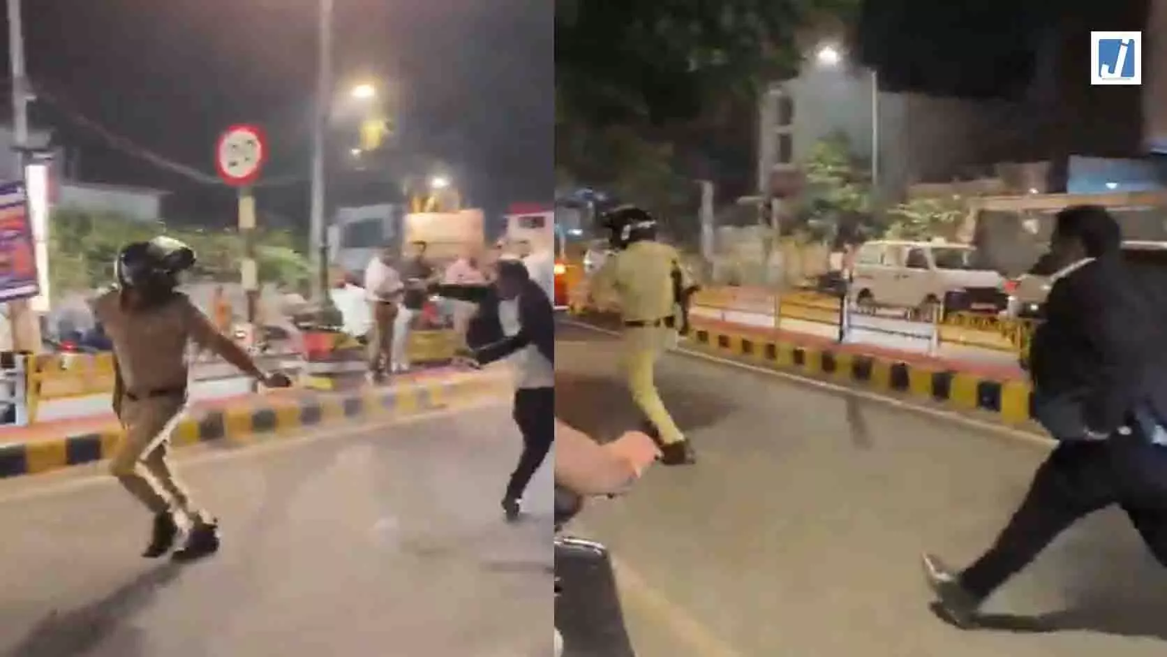 पुलिसकर्मी के पीछे बेल्ट लेकर दौड़ा वकील, वीडियो चर्चा में, FIR दर्ज पुलिसकर्मी के पीछे बेल्ट लेकर दौड़ा वकील, वीडियो चर्चा में, FIR दर्ज